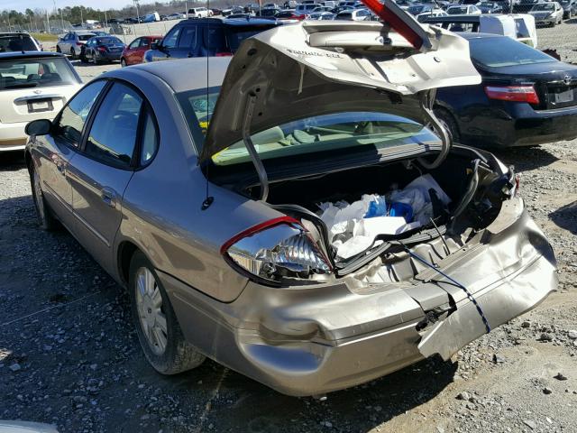 1FAFP56U85A290833 - 2005 FORD TAURUS SEL TAN photo 3