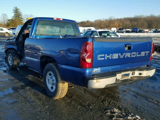 1GCEC14X43Z142717 - 2003 CHEVROLET SILVERADO BLUE photo 3