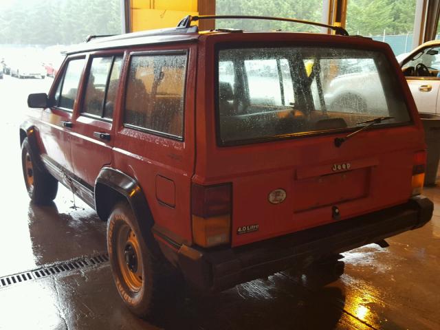 1J4FJ68S5RL238805 - 1994 JEEP CHEROKEE S RED photo 3