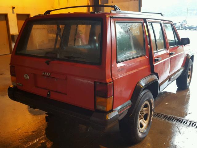 1J4FJ68S5RL238805 - 1994 JEEP CHEROKEE S RED photo 4