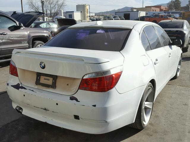 WBANB33525CN66706 - 2005 BMW 545 I WHITE photo 4