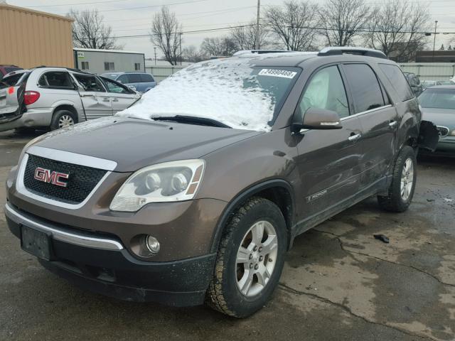 1GKER23718J171155 - 2008 GMC ACADIA SLT BROWN photo 2