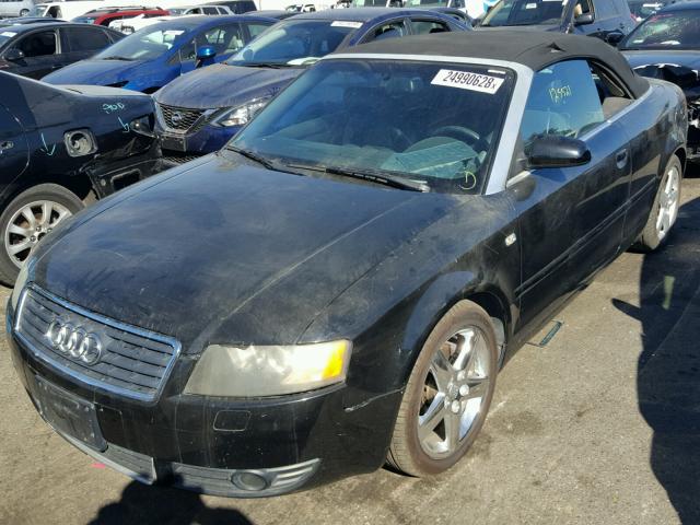 WAUAC48H05K007133 - 2005 AUDI A4 1.8 CAB BLACK photo 2