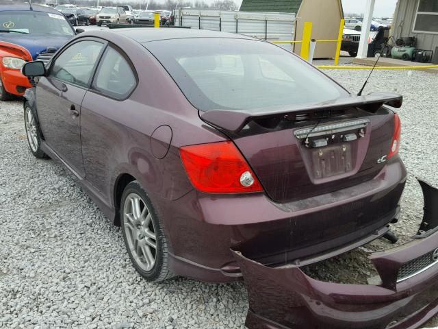 JTKDE177270196456 - 2007 SCION TC PURPLE photo 3