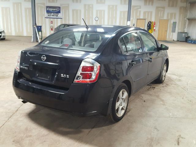 3N1AB61EX7L669923 - 2007 NISSAN SENTRA BLACK photo 4