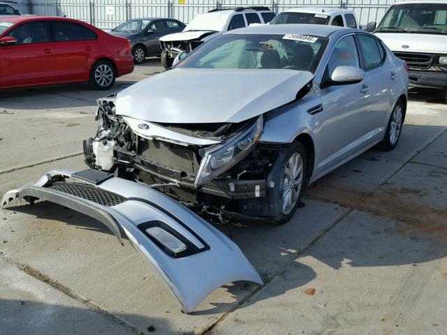 5XXGN4A73EG307865 - 2014 KIA OPTIMA EX SILVER photo 2