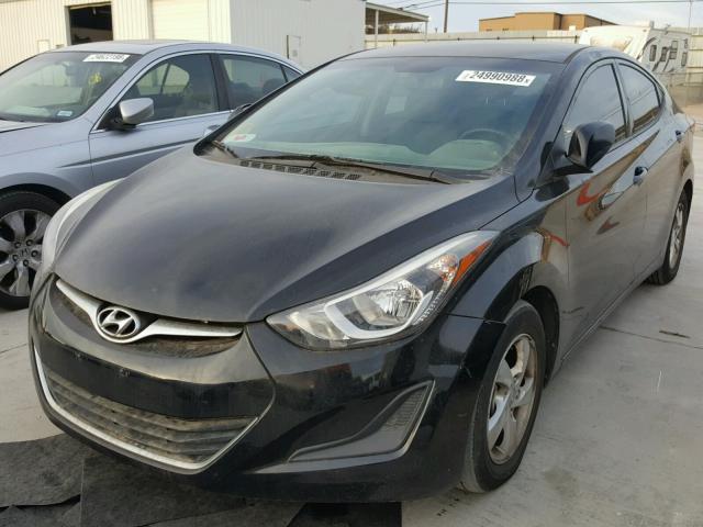 KMHDH4AE2FU362422 - 2015 HYUNDAI ELANTRA SE BLACK photo 2