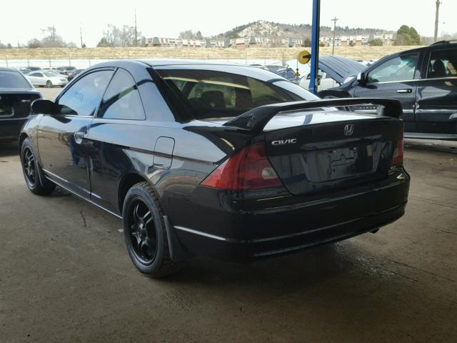 1HGEM22012L033787 - 2002 HONDA CIVIC EX შავი ფოტო 3