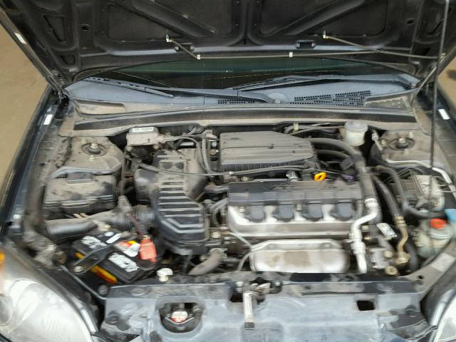 1HGEM22012L033787 - 2002 HONDA CIVIC EX შავი ფოტო 7