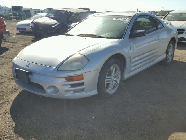 4A3AC84H75E024393 - 2005 MITSUBISHI ECLIPSE GT SILVER photo 2