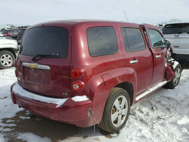 3GNDA13D56S589719 - 2006 CHEVROLET HHR LS BURGUNDY photo 4