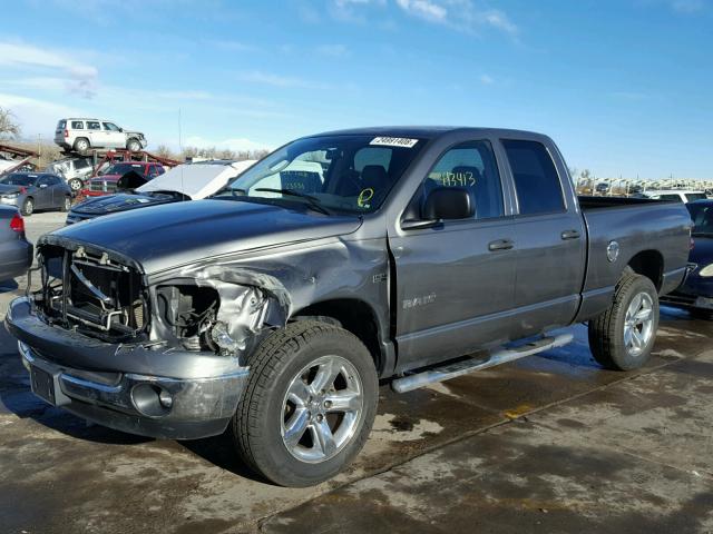 1D7HU18298S631922 - 2008 DODGE RAM 1500 S GRAY photo 2