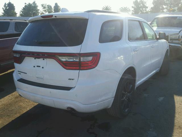 1C4RDJDG9HC839972 - 2017 DODGE DURANGO GT WHITE photo 4