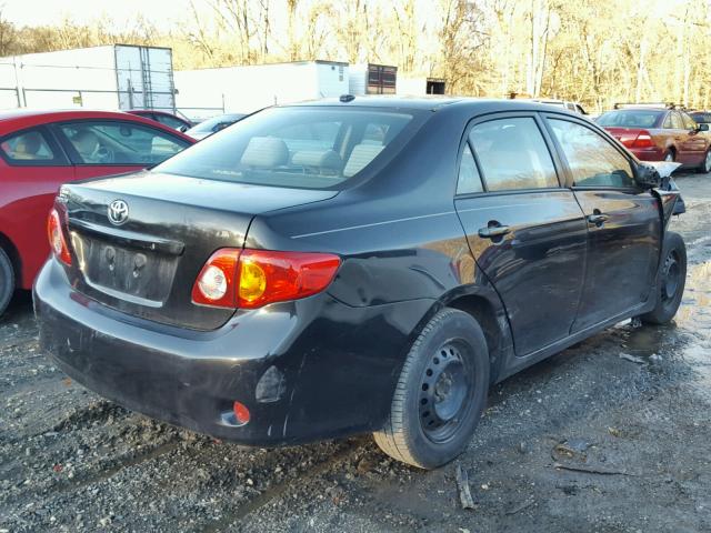 2T1BU4EE4AC257355 - 2010 TOYOTA COROLLA BA BLACK photo 4