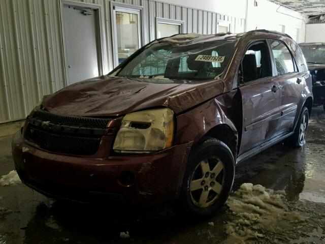 2CNDL23F276237512 - 2007 CHEVROLET EQUINOX LS MAROON photo 2