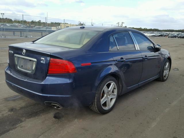 19UUA66244A008498 - 2004 ACURA TL BLUE photo 4