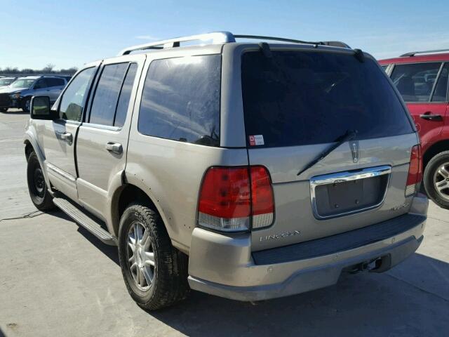 5LMEU68H34ZJ30274 - 2004 LINCOLN AVIATOR 棕色 照片 3