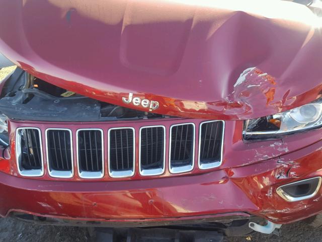 1C4RJFBG0EC246831 - 2014 JEEP GRAND CHER RED photo 7