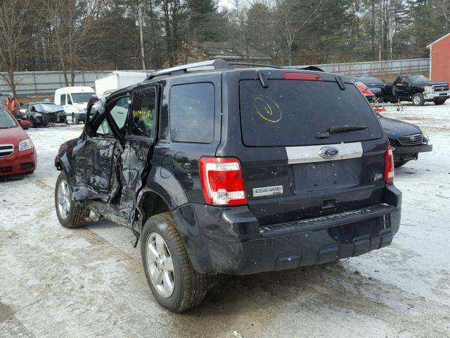 1FMCU9EG6BKA96277 - 2011 FORD ESCAPE LIM BLACK photo 3