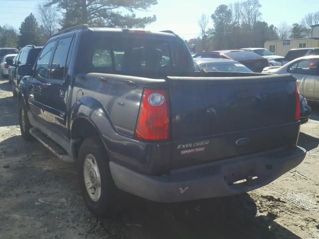 1FMZU67E72UC99655 - 2002 FORD EXPLORER S BLUE photo 3