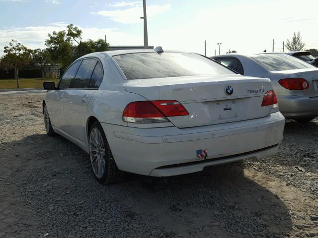 WBAHN83528DT79059 - 2008 BMW 750 LI WHITE photo 3