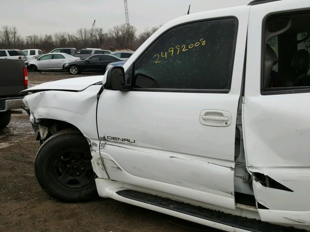 1GKEK63U65J174307 - 2005 GMC YUKON DENA WHITE photo 9