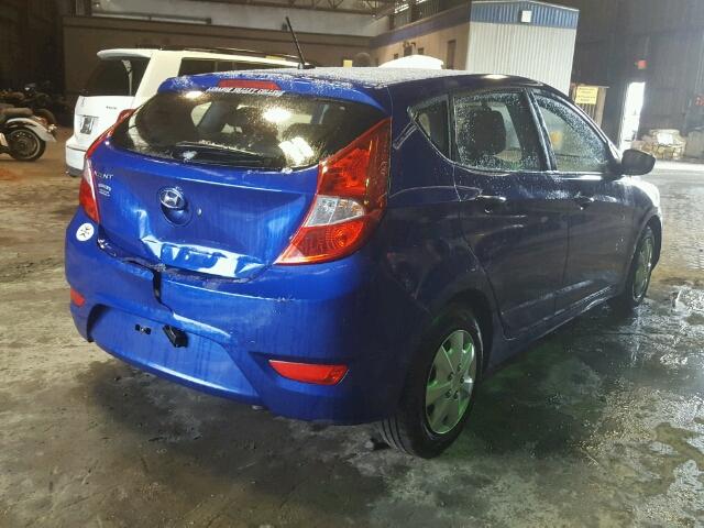 KMHCT5AE8CU044879 - 2012 HYUNDAI ACCENT GLS BLUE photo 4