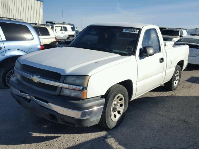 1GCEC14XX5Z243781 - 2005 CHEVROLET SILVERADO WHITE photo 2