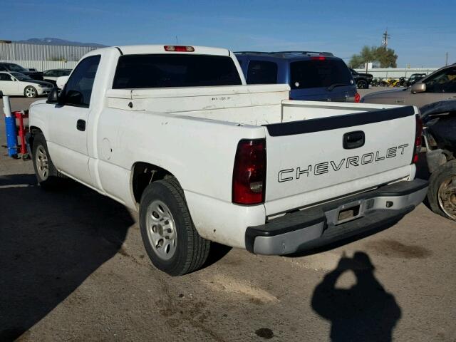 1GCEC14XX5Z243781 - 2005 CHEVROLET SILVERADO WHITE photo 3