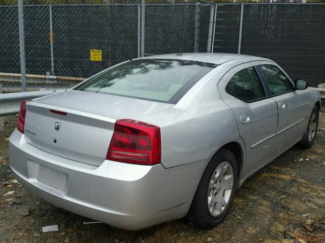 2B3KA43G17H718542 - 2007 DODGE CHARGER SE SILVER photo 4