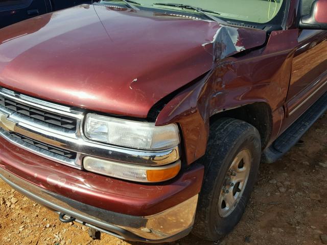 1GNEK13Z82R323699 - 2002 CHEVROLET TAHOE K150 RED photo 9