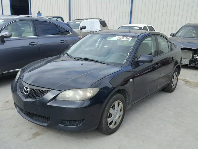 JM1BK12F861432557 - 2006 MAZDA 3 I BLACK photo 2