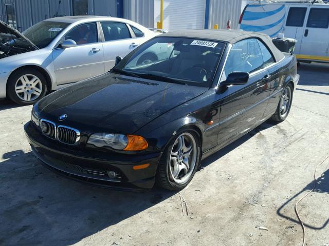 WBABS53481EV85264 - 2001 BMW 330 CI BLACK photo 2