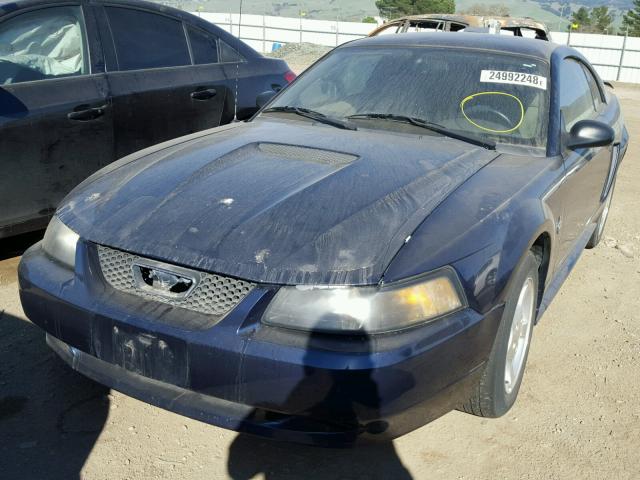 1FAFP40451F115777 - 2001 FORD MUSTANG BLUE photo 2