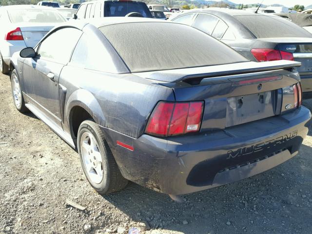 1FAFP40451F115777 - 2001 FORD MUSTANG BLUE photo 3