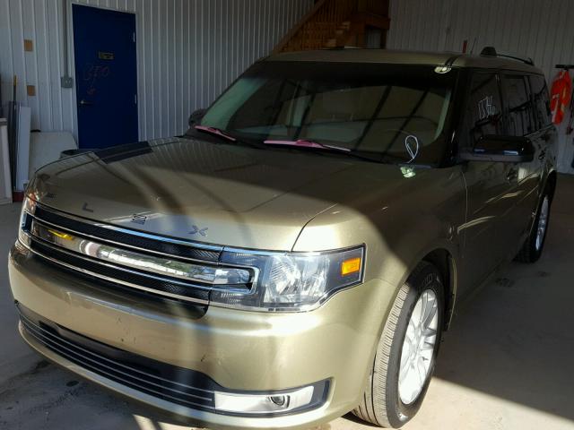 2FMHK6C82DBD09759 - 2013 FORD FLEX SEL GOLD photo 2