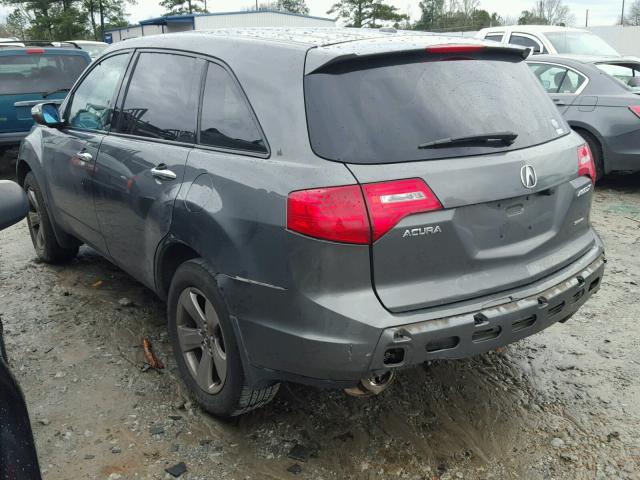 2HNYD28818H500134 - 2008 ACURA MDX SPORT BLACK photo 3