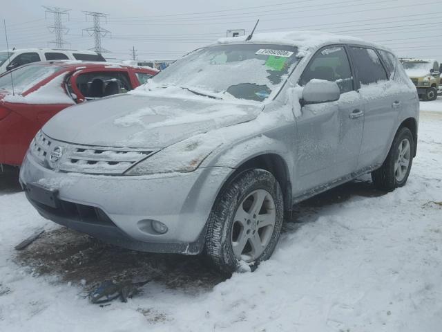 JN8AZ08T83W110048 - 2003 NISSAN MURANO SL SILVER photo 2