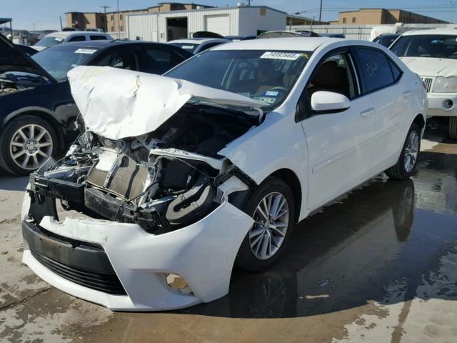 5YFBURHE6EP149219 - 2014 TOYOTA COROLLA L WHITE photo 2