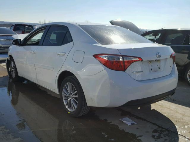 5YFBURHE6EP149219 - 2014 TOYOTA COROLLA L WHITE photo 3