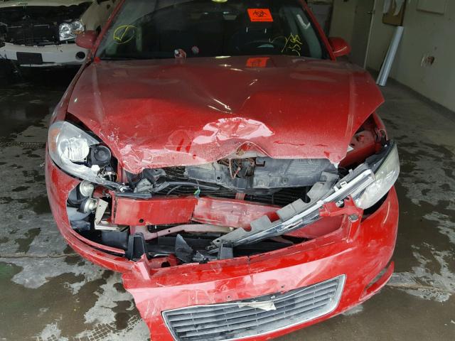 2G1WT58N789133895 - 2008 CHEVROLET IMPALA LT RED photo 9