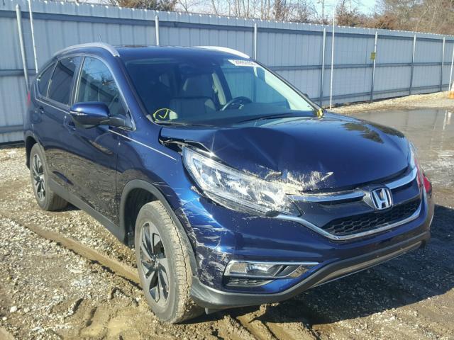 5J6RM4H90FL010471 - 2015 HONDA CR-V TOURI BLUE photo 1