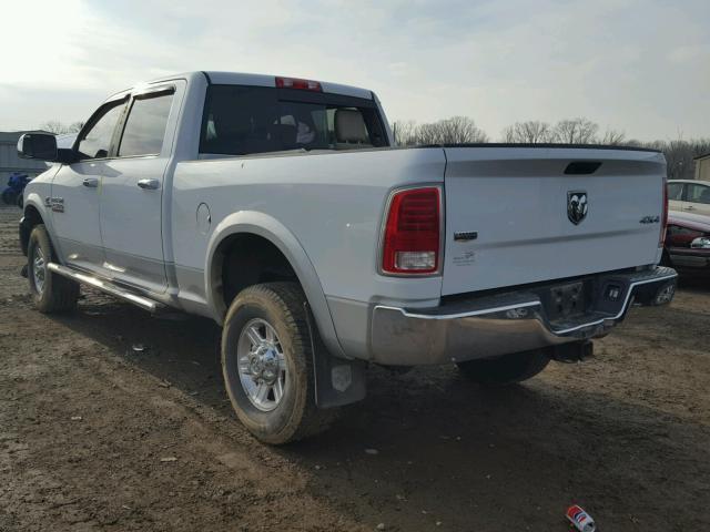 3C6UR5FL6DG580921 - 2013 RAM 2500 LARAM WHITE photo 3