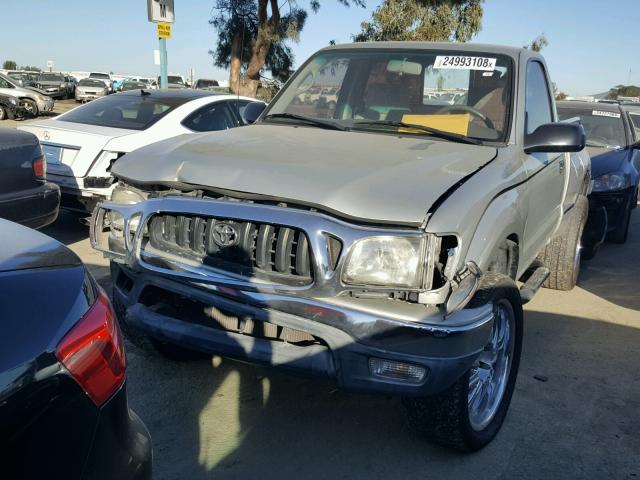 5TENM92N32Z057528 - 2002 TOYOTA TACOMA PRE SILVER photo 2