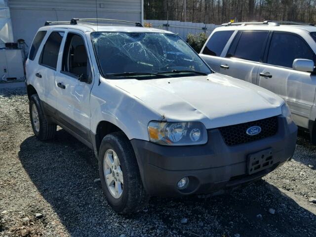 1FMYU03186KB77464 - 2006 FORD ESCAPE XLT WHITE photo 1