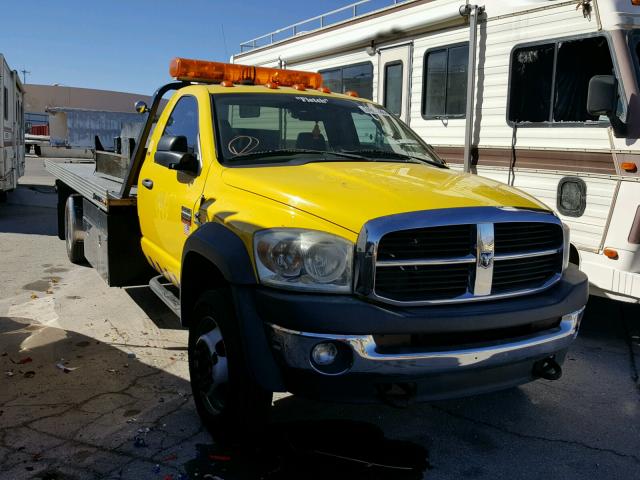 3D6WC76A08G170659 - 2008 DODGE RAM 5500 S YELLOW photo 1