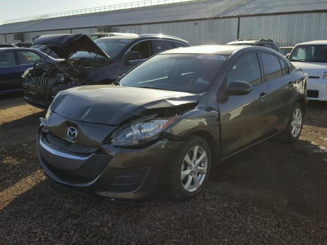 JM1BL1SF8A1125301 - 2010 MAZDA 3 I GRAY photo 2