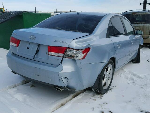 5NPET46F77H297166 - 2007 HYUNDAI SONATA GL SILVER photo 4