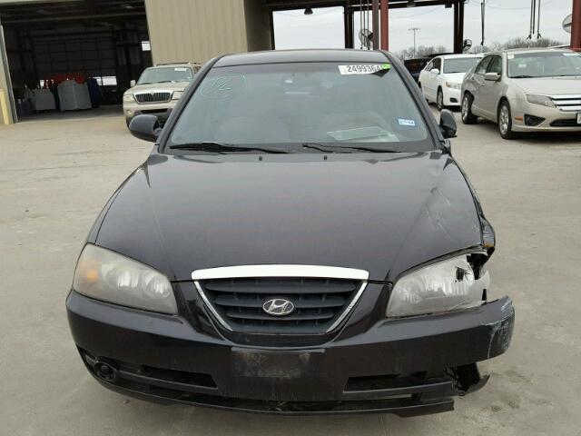 KMHDN46D06U371533 - 2006 HYUNDAI ELANTRA GL BLACK photo 9