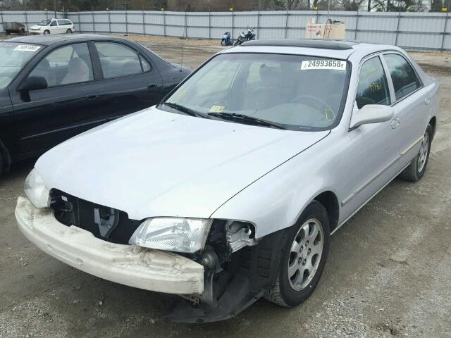 1YVGF22C015240115 - 2001 MAZDA 626 ES SILVER photo 2